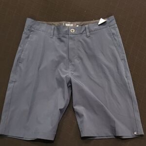 Quiksilver Blue Hybrid Shorts Smooth Fabric Versatile Wear